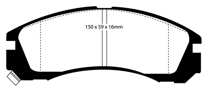 EBC 91-96 Dodge Stealth 3.0 2WD Redstuff Front Brake Pads - eliteracefab.com