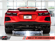 Load image into Gallery viewer, AWE Tuning 2020 Chevrolet Corvette (C8) Touring Edition Exhaust - Quad Diamond Black Tips - eliteracefab.com