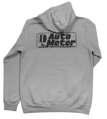 Autometer Gray Competition Pullover Hoodie - Adult Large 0449L