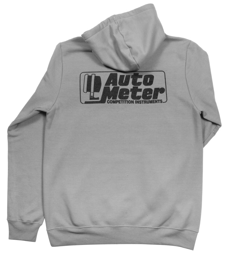 Autometer Gray Competition Pullover Hoodie - Adult Large