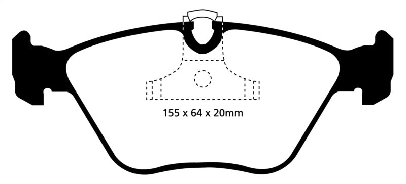 EBC 04-06 BMW X3 2.5 (E83) Redstuff Front Brake Pads - eliteracefab.com