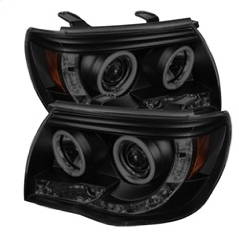 Spyder Toyota Tacoma 05-11 Projector Headlights CCFL Halo LED Blk Smke PRO-YD-TT05-CCFL-BSM - eliteracefab.com