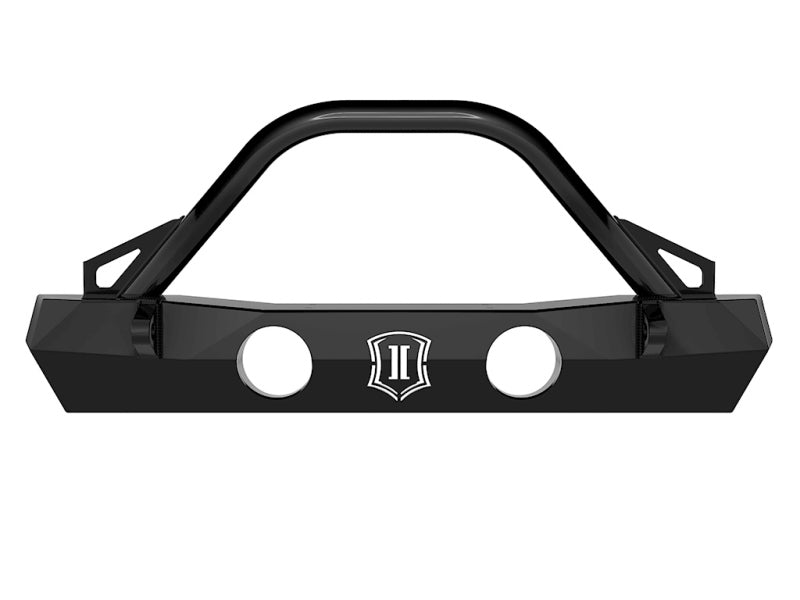 ICON 2018+ Jeep Wrangler JL / 2020+ Jeep Wrangler JT Pro Series Front Bumper w/Bar/Tabs ICON