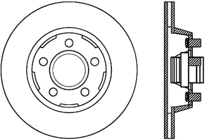 StopTech 64-67 Ford Mustang Cryo Slotted Front Left Sport Brake Rotor Stoptech