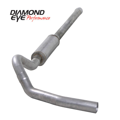 Diamond Eye KIT 4in CB SGL MFLR RPLCMENT PIPE AL CHEVY/GMC 6.6L 2500/3500 2006-2007.5 Diamond Eye Performance