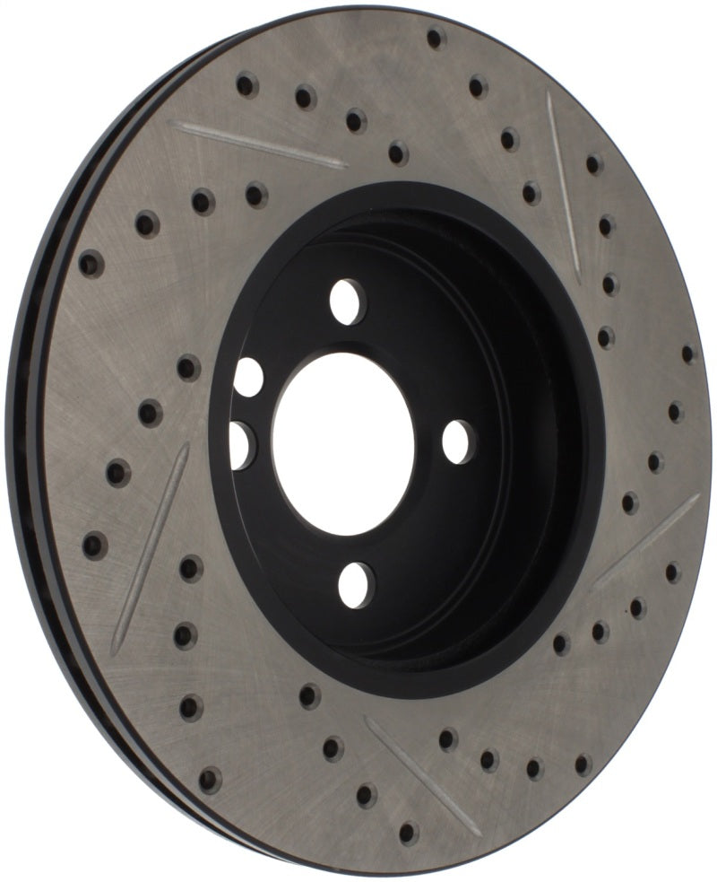 StopTech Slotted & Drilled Sport Brake Rotor 07-13 Mini Cooper - eliteracefab.com