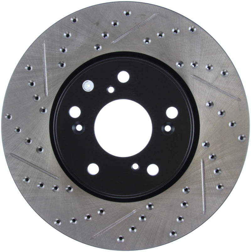 StopTech Slotted & Drilled Sport Brake Rotor Front Right 13 Honda Accord Sport - eliteracefab.com