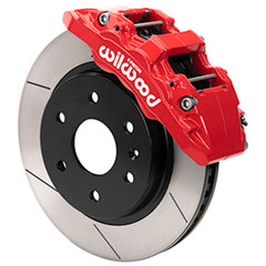 Wilwood 140-16804-R AERO6-DM Front Big Brake Kit Red Slotted Rotors for 2007-2018 GM 1500 Truck/SUV