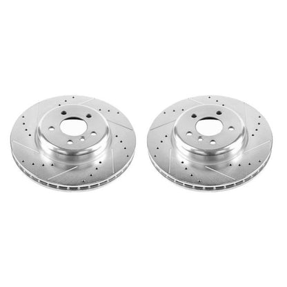 Power Stop 14-16 BMW 535d Front Evolution Drilled & Slotted Rotors - Pair PowerStop