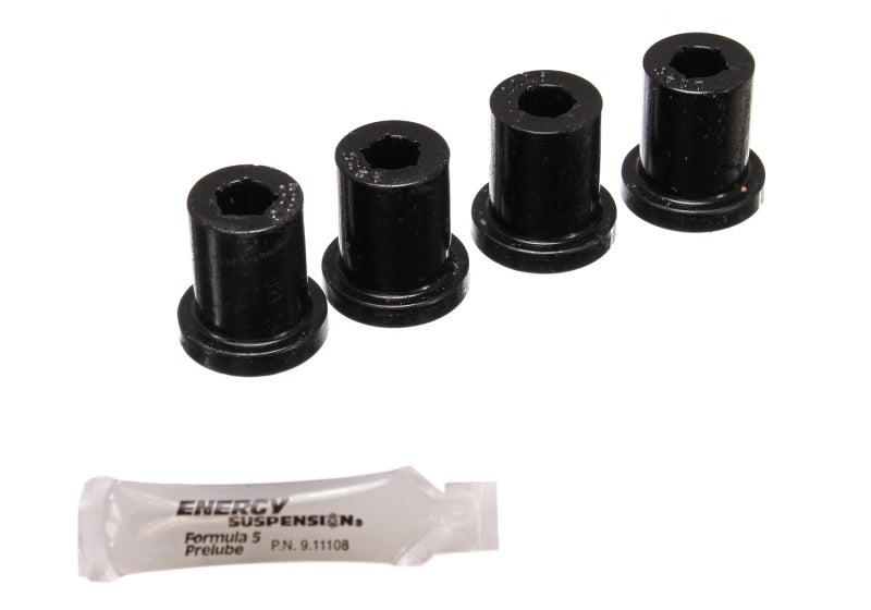 Energy Suspension Aftermarket Shackle Set - Black - eliteracefab.com