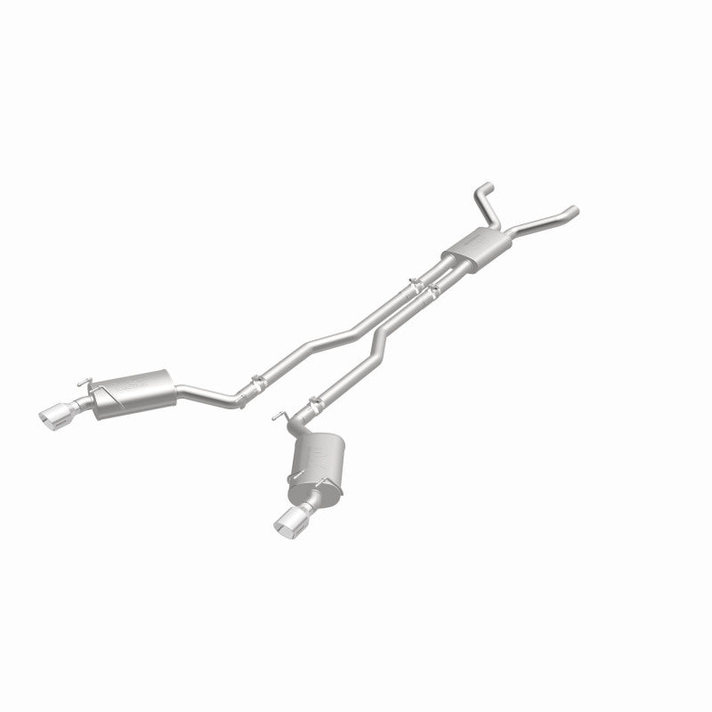 MagnaFlow Cat-Back Stainless Dual Split Rear Exit 4in Polished Tips 11-15 Chevy Camaro 3.6L V6 Magnaflow