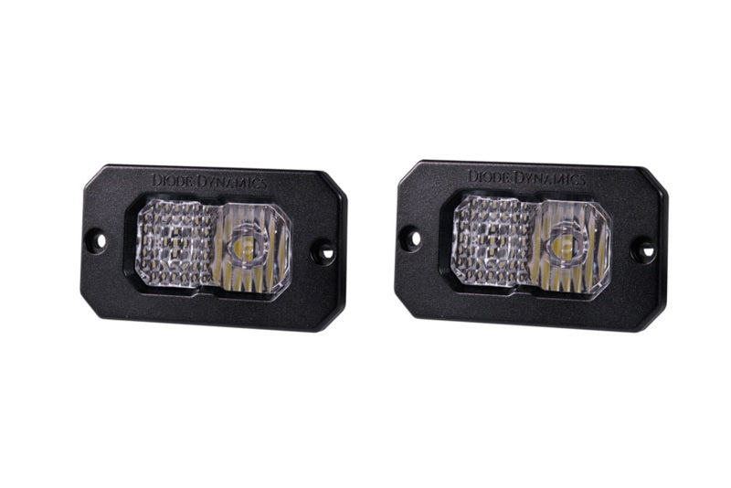 Diode Dynamics Stage Series 2in LED Pod Sport - White Combo Flush ABL (Pair) Diode Dynamics