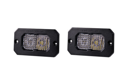 Diode Dynamics Stage Series 2in LED Pod Sport - White Combo Flush ABL (Pair) Diode Dynamics