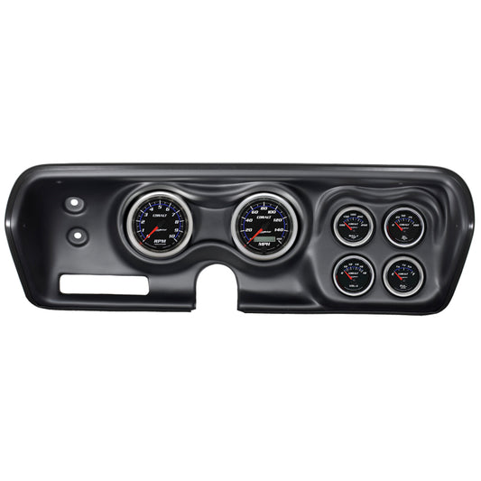 Autometer Cobalt 71-74 Charger/ GTX/ Road Runner Dash Kit 6pc Tach/MPH/Fuel/Oil/WTMP/Volt 7030-CB