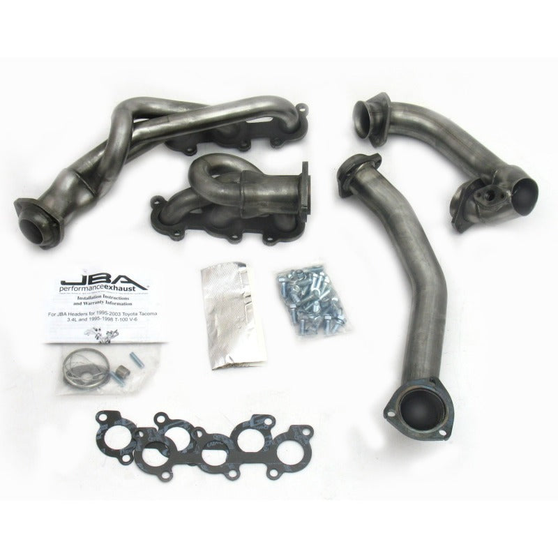 JBA 01-04 Toyota 3.4L V6 w/o EGR 1-1/2in Primary Raw 409SS Cat4Ward Header JBA