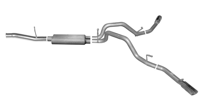 Gibson 15-18 Chevrolet Silverado 1500 LS 5.3L 3in/2.25in Cat-Back Dual Extreme Exhaust - Aluminized - eliteracefab.com