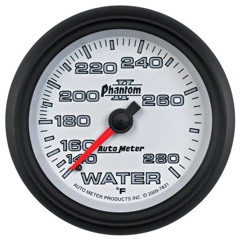 Autometer Phantom II 2-5/8in 140-280 Degree F Mechanical Water Gauge 7831