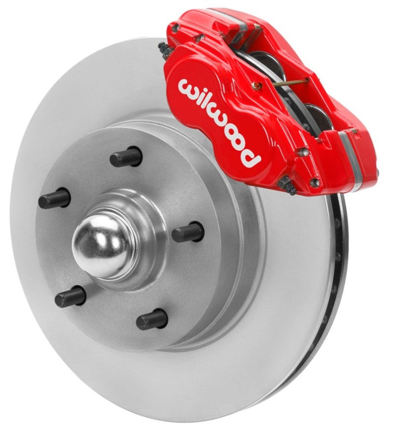 Wilwood 70-81 FBody/75-79 A&XBody Dynalite Frt Brk Kit 11in Rtr Red Calipers Use w/ Pro Drop Spindle Wilwood