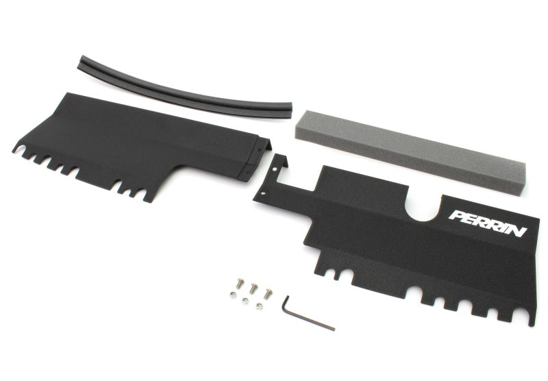 Perrin 15-21 WRX/STI Radiator Shroud (Without OEM Intake Scoop) - Black Perrin Performance