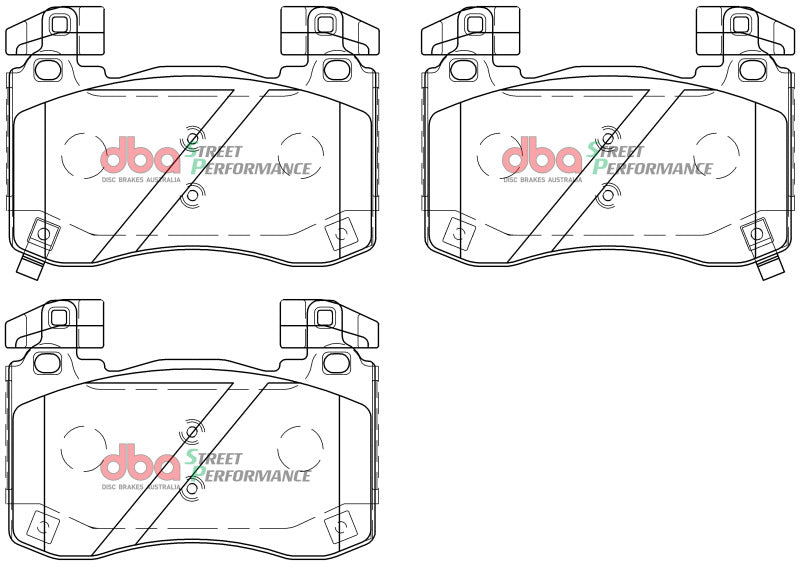 DBA Street Performance Front Brake Pads - DB15003SP DBA