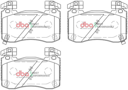 DBA Street Performance Front Brake Pads - DB15003SP DBA