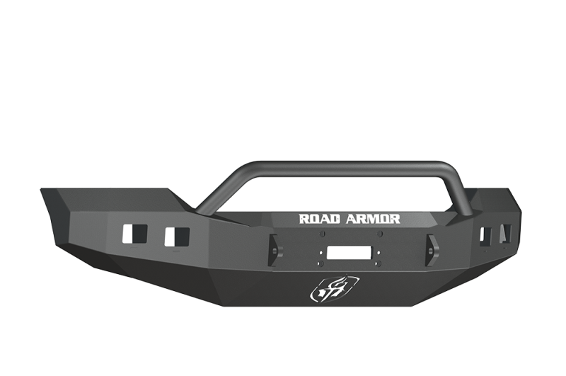 Road Armor 11-16 Ford F-250 Stealth Front Winch Bumper w/Pre-Runner Guard - Tex Blk Road Armor
