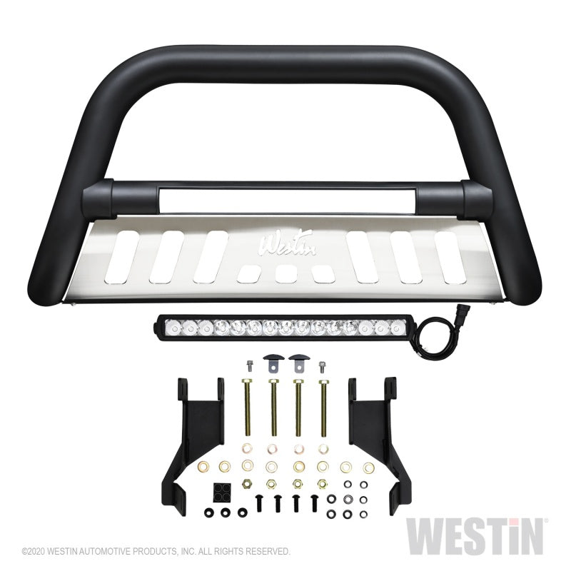 Westin 19-20 Ram 2500/3500 Ultimate LED Bull Bar - Textured Black - eliteracefab.com