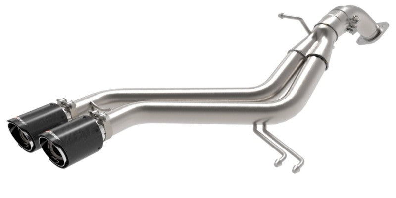 aFe Takeda 13-17 Hyundai Veloster L4-1.6L 2-1/2in 304 SS Axle-Back Exhaust w/ Carbon Fiber Tips aFe