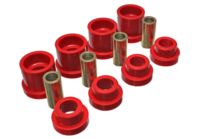 Energy Suspension 95-98 Nissan 240SX (S14) Red Rear Subframe Insert Set (Must reuse all metal parts) - eliteracefab.com