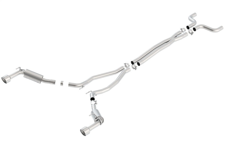 Borla 14-15 Chevy Camaro SS 6.2L V8 Single Split Rear Exit S-Type Catback Exhaust - eliteracefab.com