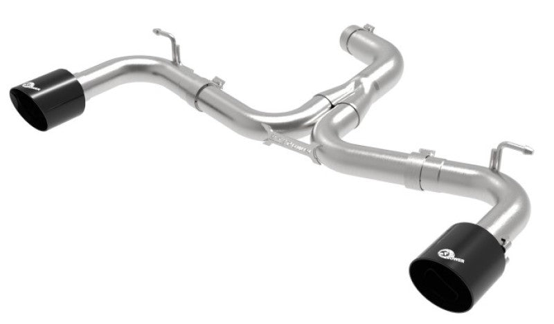 aFe 18-20 VW GTI (MK7.5) 2.0L MACH Force-Xp 3in to 2.5in 304 SS Axle-Back Exhaust System-Black Tips aFe
