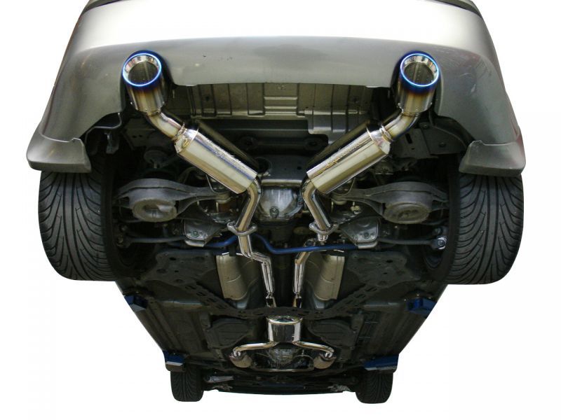 Injen 03-08 350Z Dual 60mm SS Cat-Back Exhaust w/ Built In Resonated X-Pipe - eliteracefab.com