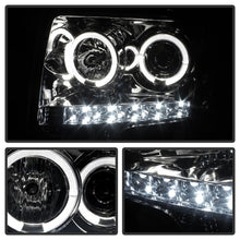 Load image into Gallery viewer, Spyder Ford F150 09-14 Projector Headlights Halogen Model- LED Halo LED Smke PRO-YD-FF15009-HL-SM - eliteracefab.com