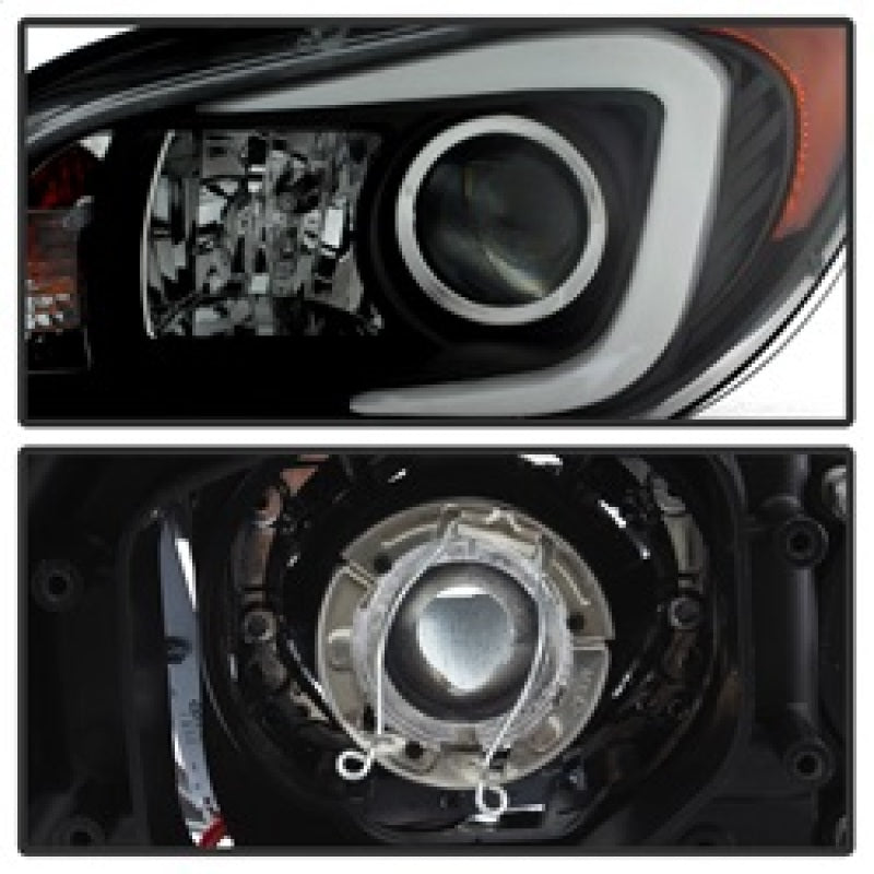 Spyder Subaru WRX 06-07 Projector Headlights - HID Model Only - Black PRO-YD-SWRX06-HID-LBDRL-BK - eliteracefab.com