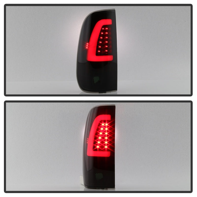 xTune 97-03 Ford F-150 Light Bar LED Tail Lights - Black Smoke (ALT-ON-FF15097-LBLED-BSM) - eliteracefab.com