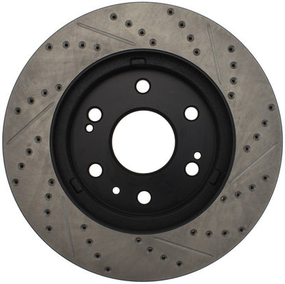 STOPTECH 05-10 GMC SIERRA 1500 (W REAR DRUM) / 07-09 GMC YUKON FRONT RIGHT SLOTTED & DRILLED ROTOR, 127.66057R - eliteracefab.com