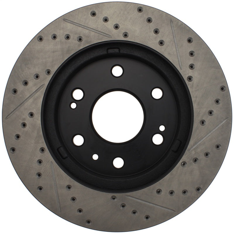 STOPTECH 05-10 GMC SIERRA 1500 (W REAR DRUM) / 07-09 GMC YUKON FRONT RIGHT SLOTTED & DRILLED ROTOR, 127.66057R - eliteracefab.com