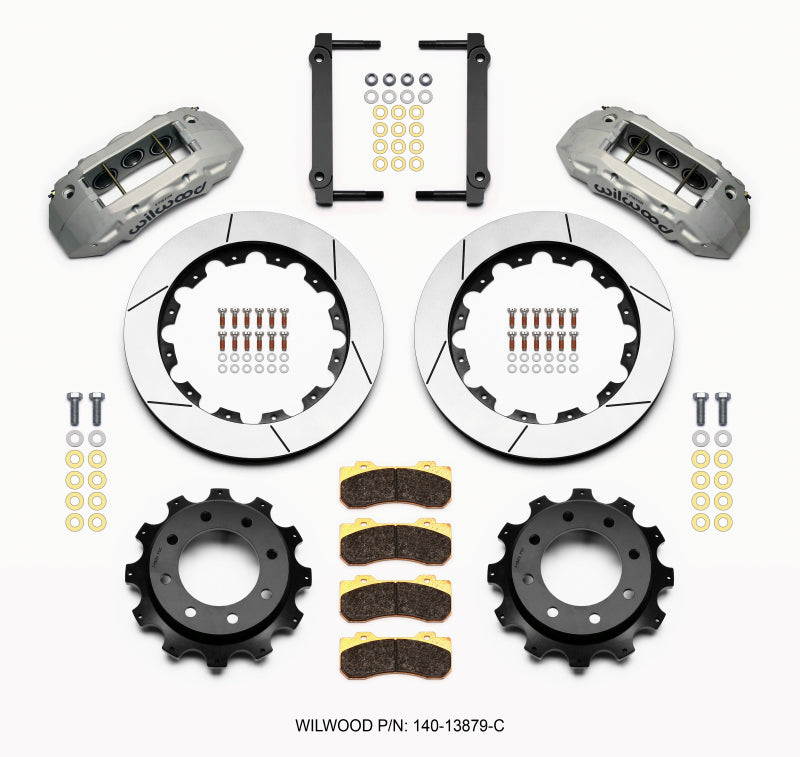 Wilwood TX6R Rear Kit 16.00in Clear Ano 1999-2010 GM Trk 2500 HD 4.84 Cntr Wilwood