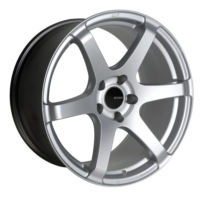 Enkei T6S 18x8.5 35mm Offset 5x114.3 Bolt Pattern 72.6 Bore Matte Silver Wheel Enkei