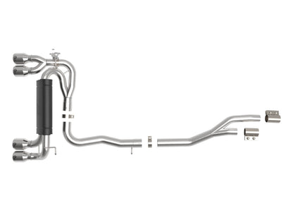 aFe MACHForce XP Exhausts Cat-Back SS 19-21 BMW M2 Competition L6-3.0L w/Polished Tips aFe