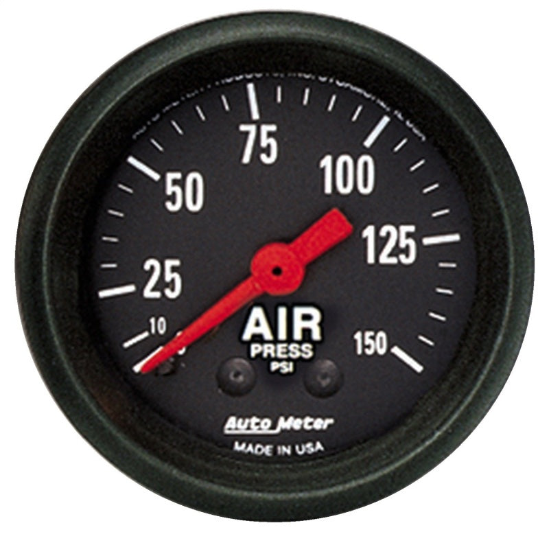Autometer Z Series 52mm 0-150 PSI Mechanical Air Pressure Gauge 2620