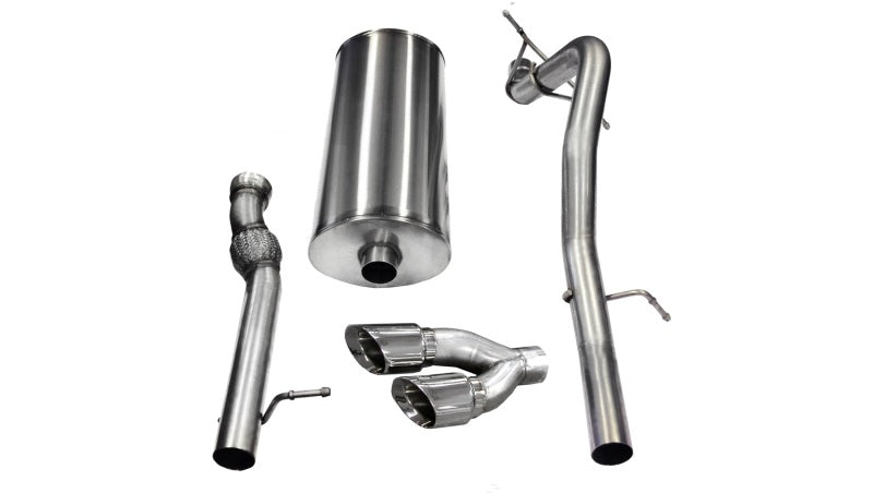 Corsa 11-13 Cadillac Escalade ESV 6.2L V8 Polished Sport Cat-Back Exhaust CORSA Performance