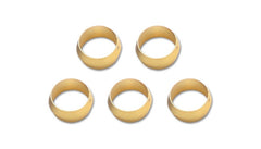 Vibrant Brass Olive Inserts 5/16in - Pack of 5.