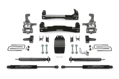 Fabtech 15-18 Ford F150 4WD 4in Basic System w/Rear Stealth Shocks - eliteracefab.com