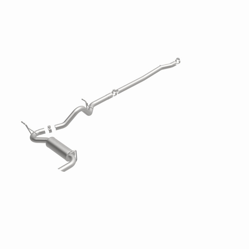 MagnaFlow 12-14 Jeep Wrangler 4dr Single Straight Rear P/S Exit Stainless C/B Performance Exhaust Magnaflow
