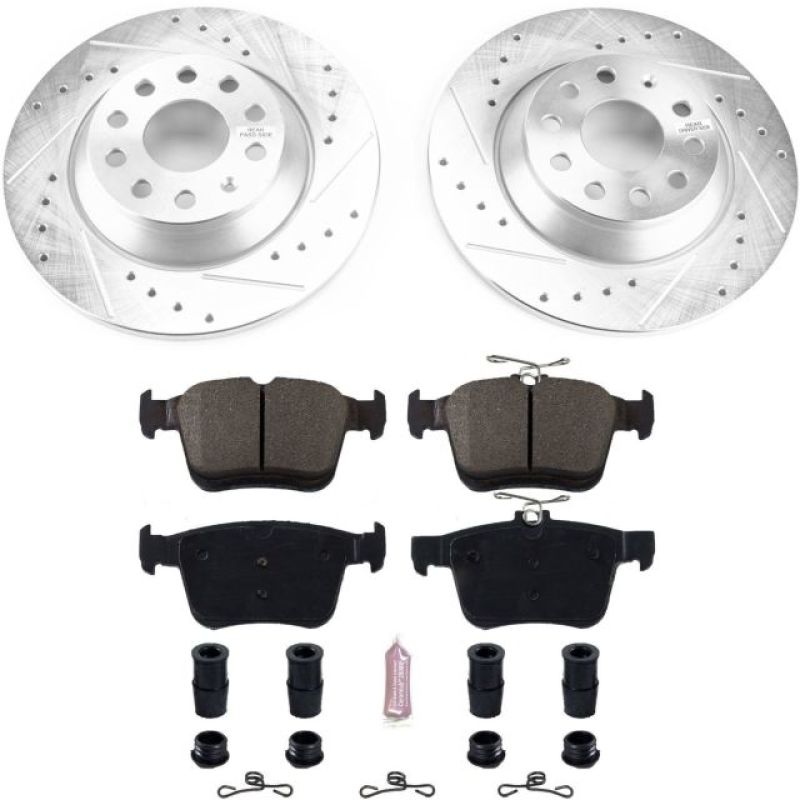 Power Stop 16-18 Audi TT Quattro Rear Z23 Evolution Sport Brake Kit PowerStop