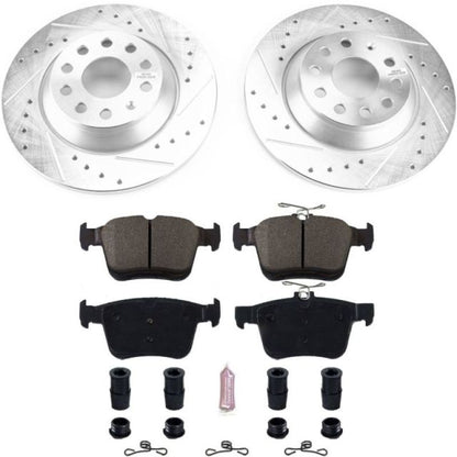Power Stop 16-18 Audi TT Quattro Rear Z23 Evolution Sport Brake Kit PowerStop
