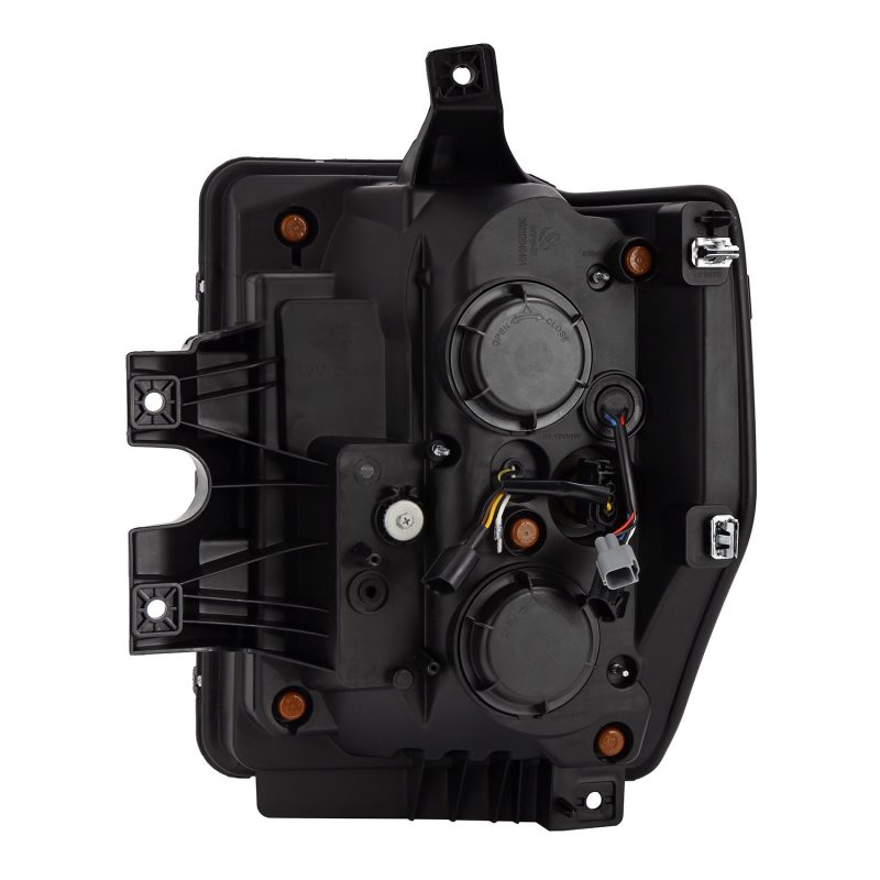 AlphaRex 880309 08-10 Ford F250-550 PRO-Series Projector headlights Alpha-Black w/Activ Light/Seq Signal