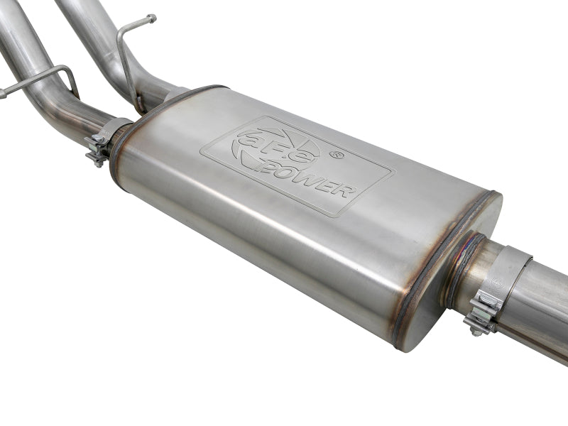 aFe Vulcan Series 4in-3in 304-SS Exhaust Cat-Back 2019 GM Silverado / Sierra 1500 V8-5.3L w/ OE Tips aFe