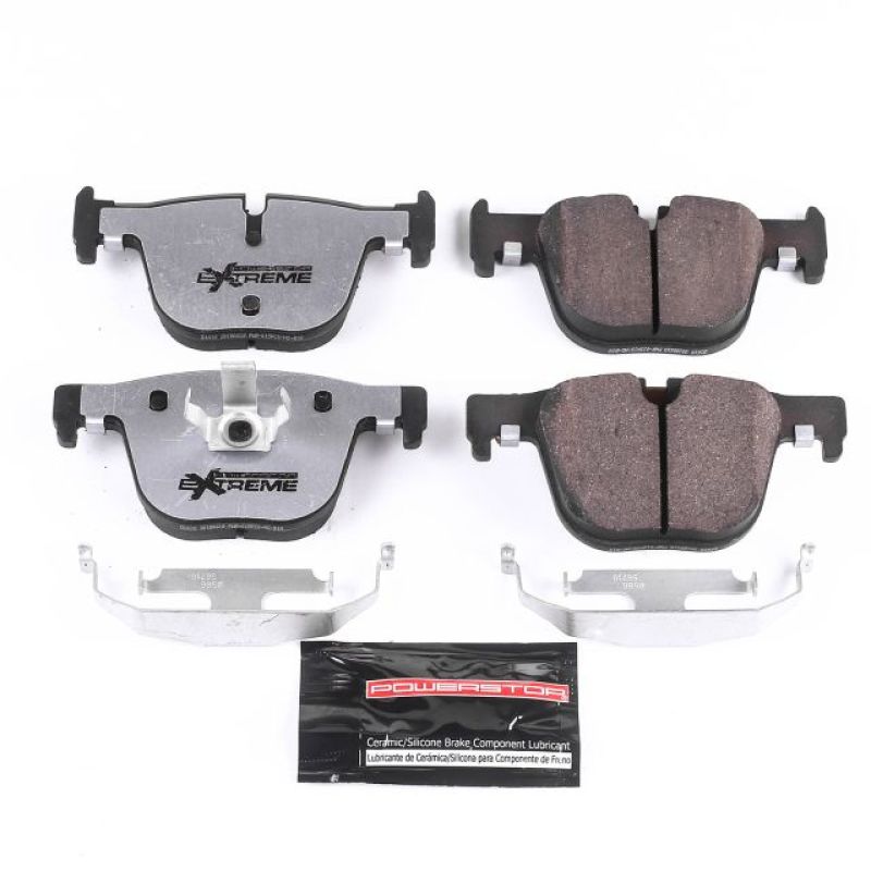 Power Stop 2016 BMW 328i Rear Z26 Extreme Street Brake Pads w/Hardware - eliteracefab.com